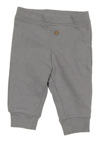 Šedé tepláky s knoflíkem Pocopiano