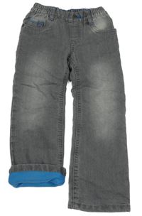 Šedé zateplené rifle Lupilu