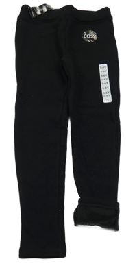 Nové - Černé zateplené legíny Dunnes