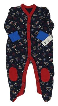 Nové - Tmavomodrý overal s raketami Dunnes