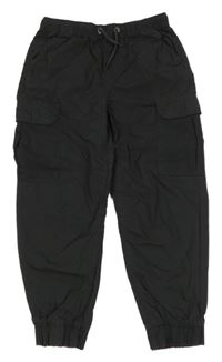 Tmavošedé plátěné cuff kalhoty s kapsami Y.F.K.