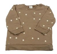 Béžová mikina s puntíky H&M