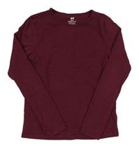 Vínové triko H&M