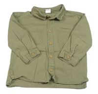 Khaki riflová košile  H&M