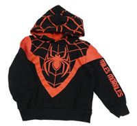 Černo-červená mikina se Spider-manem a kapucí Marvel