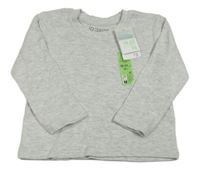 Nové - Šedé melírované vzorované triko Primark