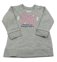 Šedé teplákové šaty s číslem H&M