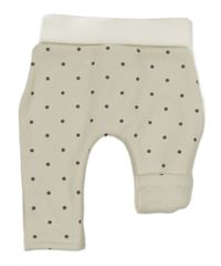 Smetanové zateplené tepláky s puntíky Nutmeg