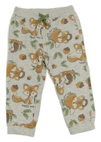 Šedé tepláky s liškami So Cute 