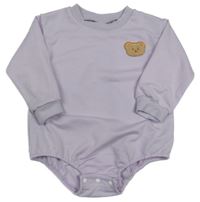 Lila teplákové body s medvídkem Shein 