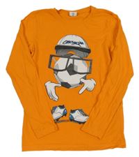 Oranžové triko s míčem Chapter Young 