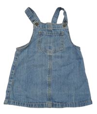 Modré riflové laclové šaty Lupilu