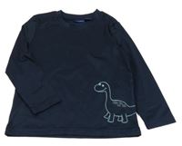 Tmavomodré triko s dinosaurem Lupilu