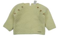 Vanilkový vzorovaný svetr 