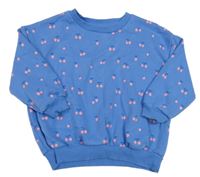 Modrá oversize mikina s třešničkami George 