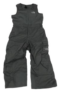 Tmavošedé šusťákovo/fleecové laclové oteplovačky The North Face