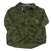 Khaki-černá army košile s nášivkou dopodopo