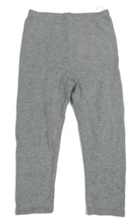 Šedé melírované pletené tepláky H&M