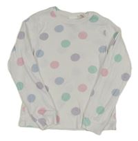 Bílo-barevné puntíkaté triko H&M