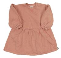 Růžové teplákové šaty H&M