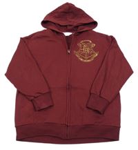 Vínová propínací mikina s erbem - Harry Potter a kapucí H&M
