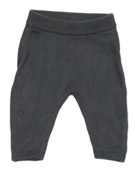 Tmavošedé pletené kalhoty H&M