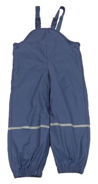 Tmavomodré nepromokavé laclové podšité kalhoty lupilu