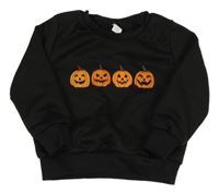 Černá mikina s dýněmi