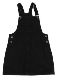 Černé riflové šaty s kapsou St. Bernard