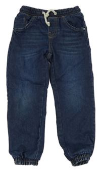 Tmavomodré cuff relaxed rifle CUBUS AS