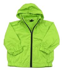 Zelená šusťáková bunda s kapucí H&M