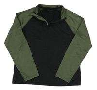 Černo-khaki sportovní mikina Ergeenomixx