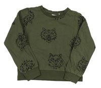 Khaki mikina s vlky Name it