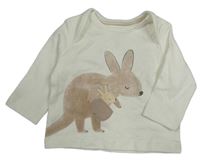 Bílé triko s klokany Mothercare
