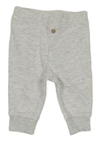 Světlešedé melírované tepláky s knoflíkem Lily & Dan
