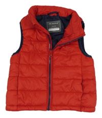 Červená šusťáková zateplená vesta Primark