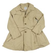 Béžový šusťákový jarní kabát s páskem Mayoral