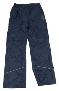 Tmavomodré šusťákové nepromokavé kalhoty C&A