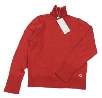 Nové - Červený lehký svetrový rolák S. Oliver