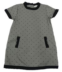 Šedé puntíkaté šaty Fagottino