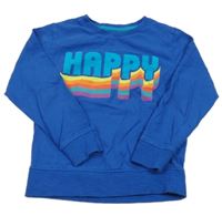 Safírové mikinotriko s nápisem Next