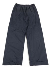 Tmavomodré šusťákové nepromokavé funkční kalhoty Mountain Warehouse