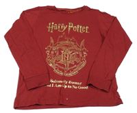 Vínové triko s erbem - Harry Potter