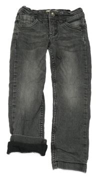 Tmavošedé podšité skinny rifle Pocopiano