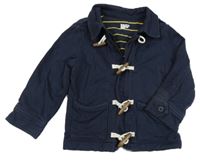 Tmavomodrá tepláková podšitá bunda GAP