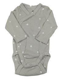 Šedé puntíkaté zavinovací body H&M
