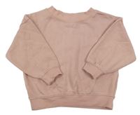 Starorůžová oversize mikina H&M