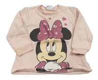 Světlerůžová mikina s Minnie Disney