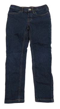 Tmavomodré slim fit rifle H&M