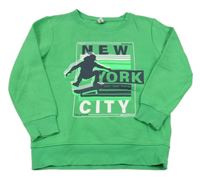 Zelená mikina s potiskem Yigga